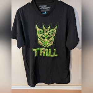 Vintage Transformers Adult T Shirt Size Medium Black